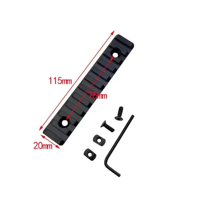 M-Lok Metal Picatinny Rail Section 3/5/7/9/11/13 Slot-m416gelblaster-11 slot-m416gelblaster