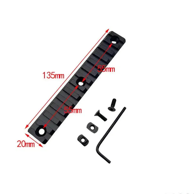 M-Lok Metal Picatinny Rail Section 3/5/7/9/11/13 Slot-m416gelblaster-13 slot-m416gelblaster