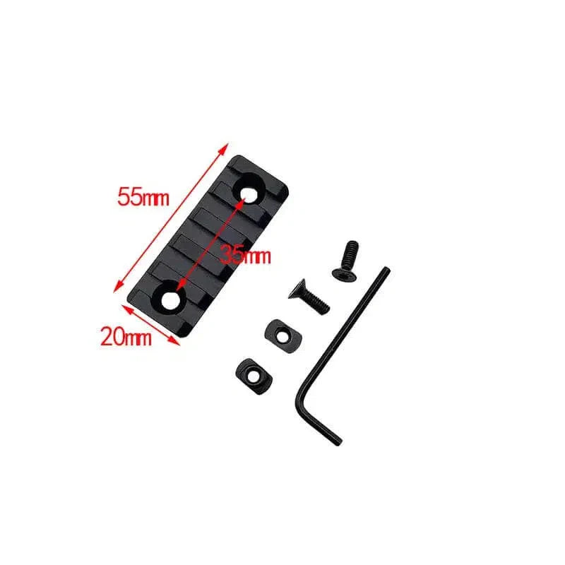 M-Lok Metal Picatinny Rail Section 3/5/7/9/11/13 Slot-m416gelblaster-5 slot-m416gelblaster