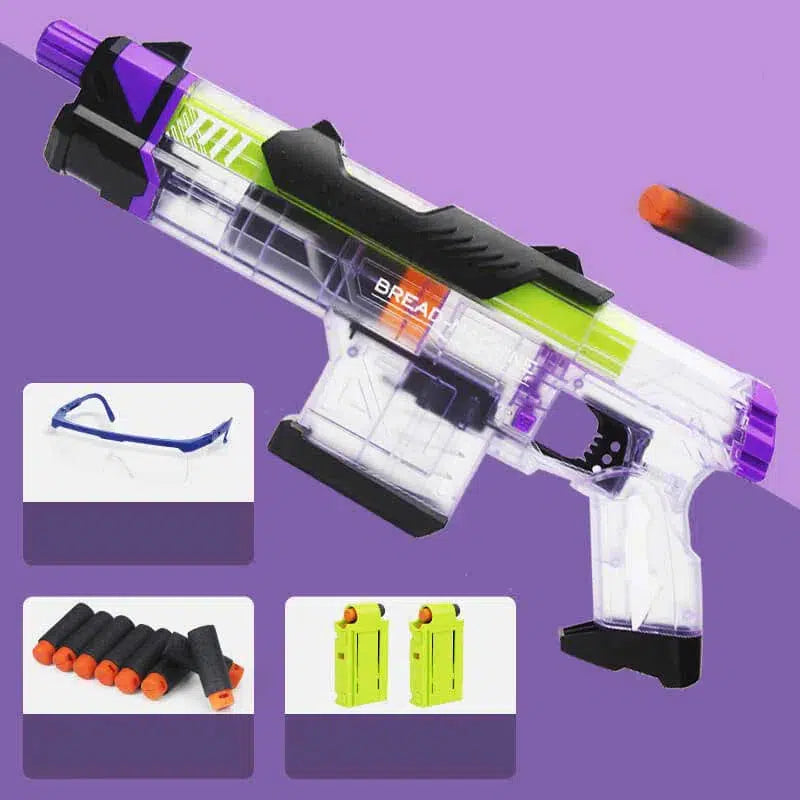 M1 Bread Machine Clip Ejection Dart Blaster-foam blaster-Biu Blaster-purple-Uenel