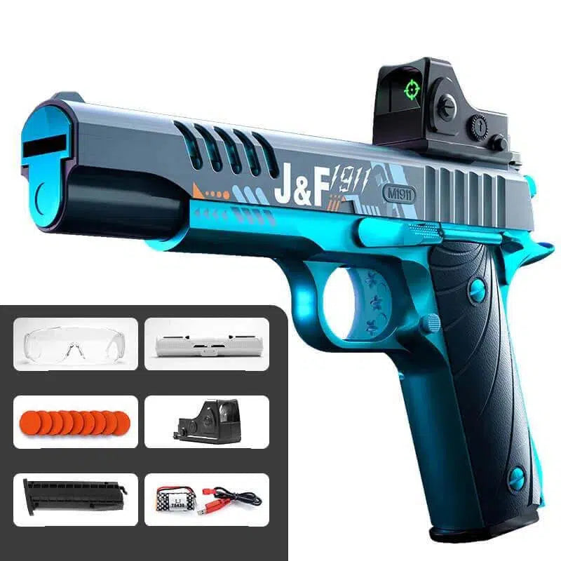 Electric Blowback Colt 1911 Pistol Foam Disc Gun-foam blaster-m416gelblaster-m1911 blaster-m416gelblaster