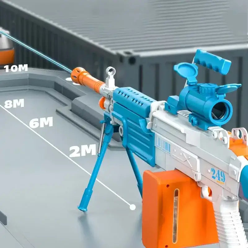 Electric Automatic M249 Water Gun with Light Unit-m416gelblaster-m416gelblaster