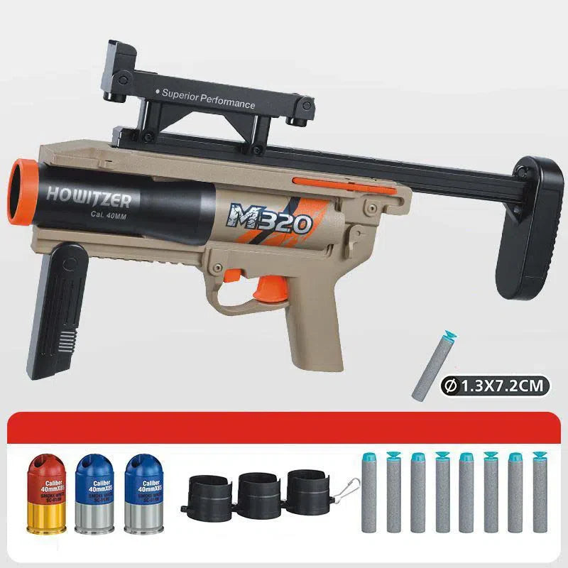 M320 Grenade Launcher Module Triple-Shot Foam Darts Blaster-m416gelblaster-m416gelblaster