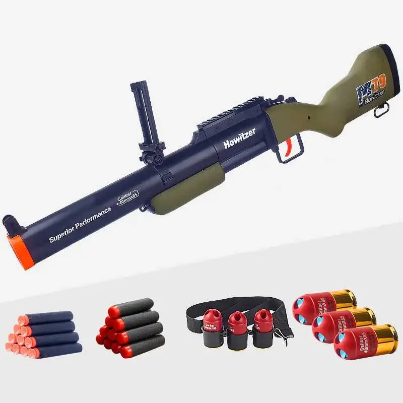 M79 Howitzer Triple Shot Nerf Grenade Luncher Toy Blaster-m416gelblaster-green-m416gelblaster