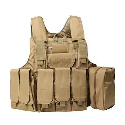 Molle System Ghost Tactical Vest-tactical gears-Biu Blaster-tan-Biu Blaster