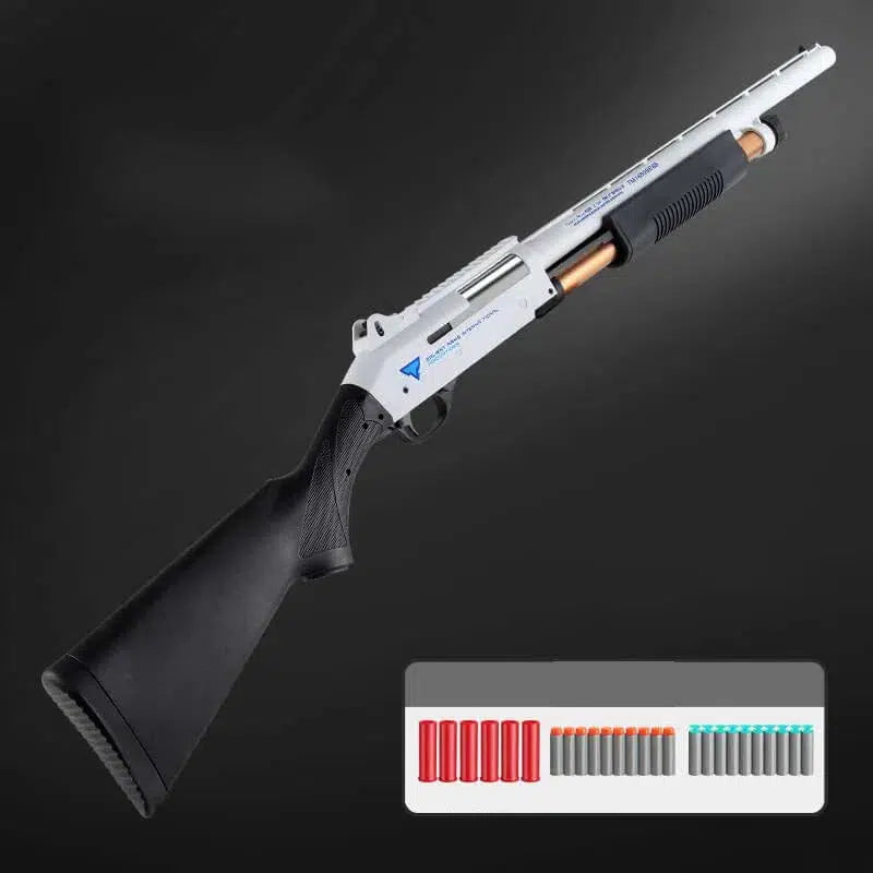 BLG Mossberg 500 Pump Action Foam Blaster-m416gelblaster-white-m416gelblaster