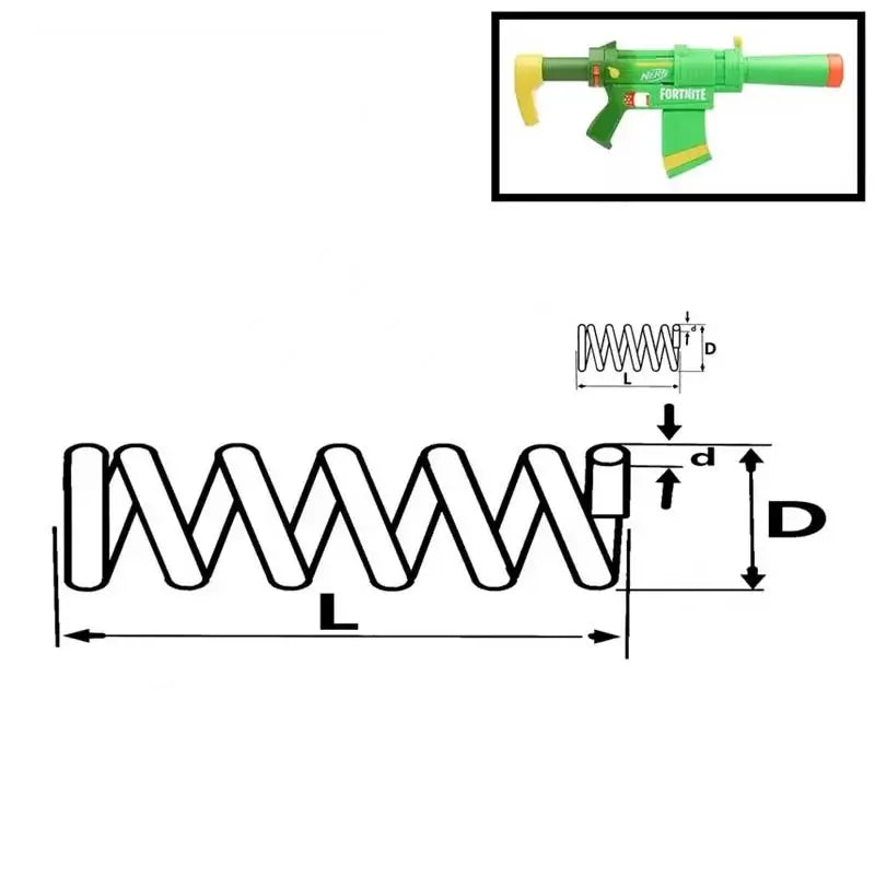 Nerf Fortnite SMG Zesty Spring Upgrade Part-m416gelblaster-m416gelblaster