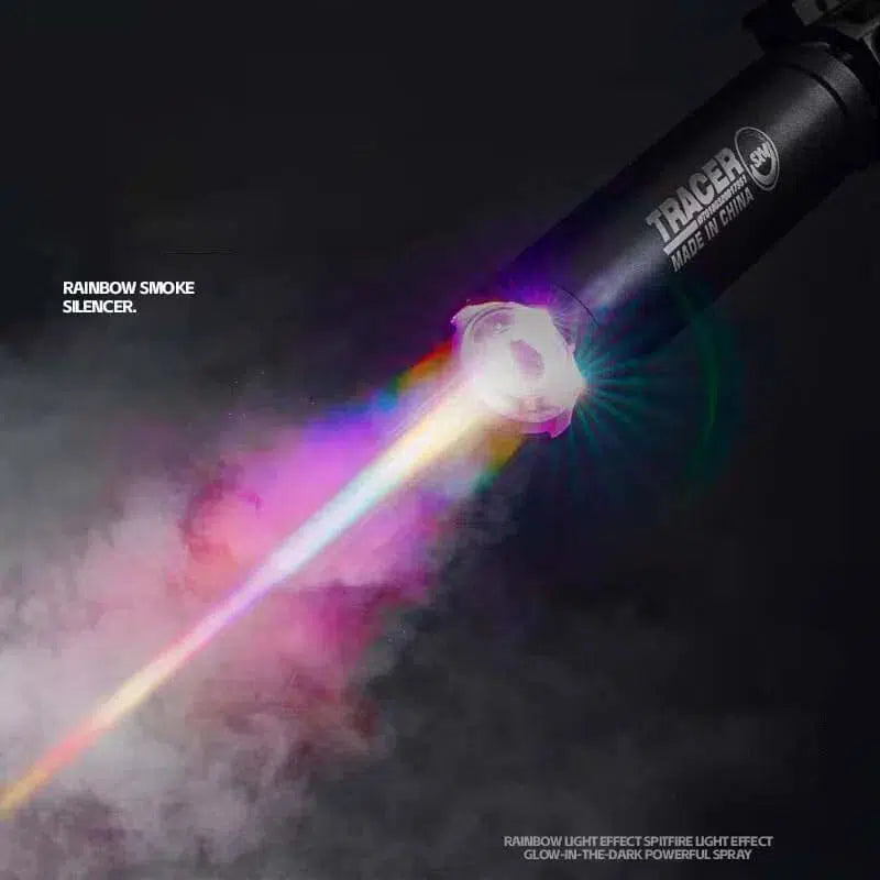 Metal Rainbow Tracer Unit Silencer with Smoke-m416gelblaster-m416gelblaster