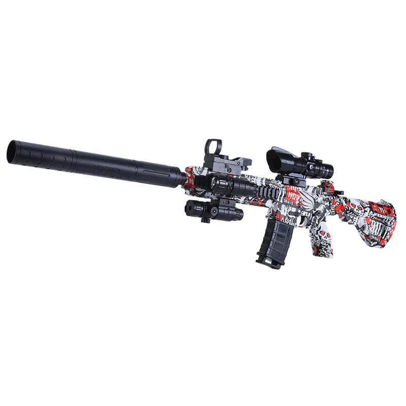 M416 Graffiti Gel Ball Blaster Water Beads Shooter w/ Multiplue Skins-m416gelblaster-graffiti-m416gelblaster