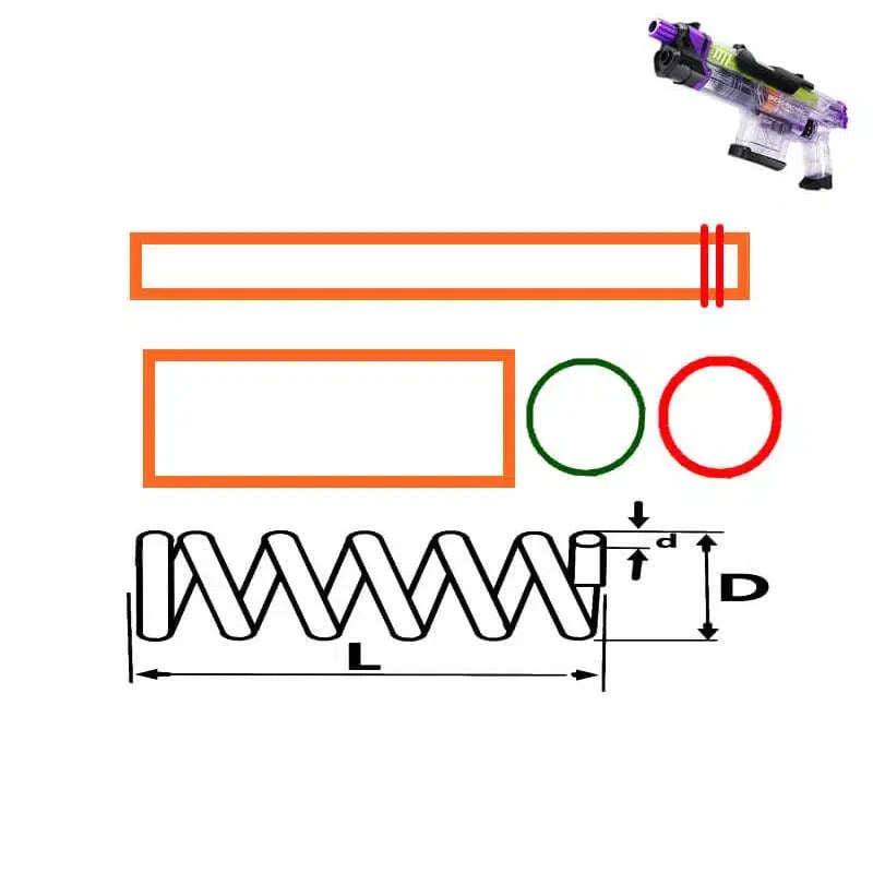 M1 Bread Machine Blaster Upgrade Parts-m416gelblaster-m416gelblaster