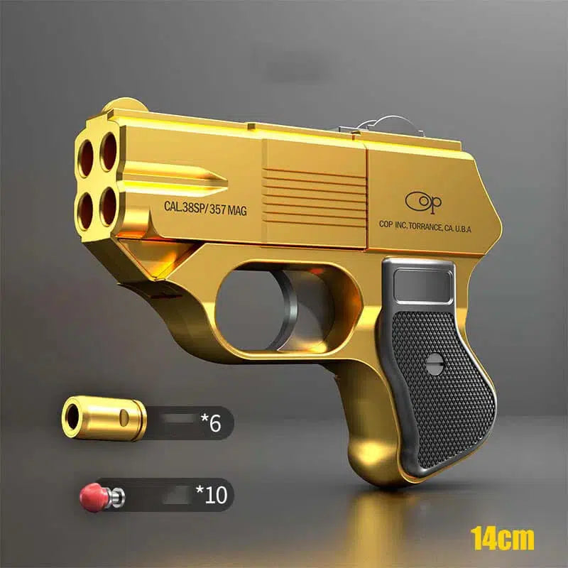 Marushin COP 357 Metal Four Barrel Derringer Toy Gun-m416gelblaster-gold-m416gelblaster