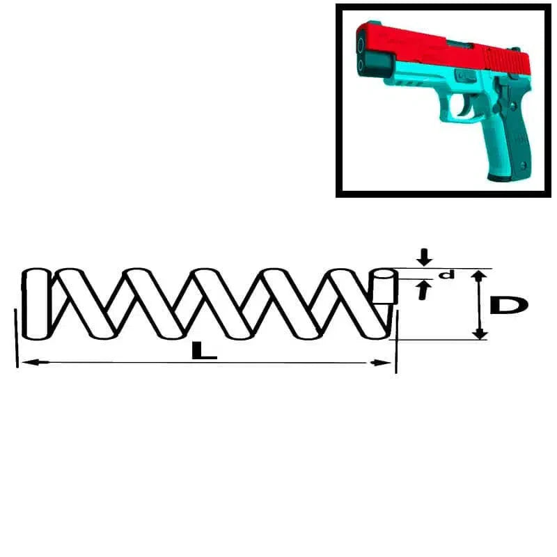 Sig Sauer P226 Shell Ejecting Foam Blaster Toy Pistol-m416gelblaster-upgrade spring 6kg-m416gelblaster