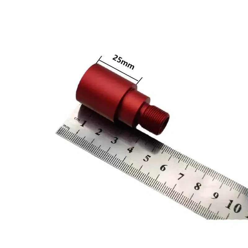 SI 19mm Metal Fluted Outer Barrel Extension with 14mm CCW Thread-m416gelblaster-1 inch extension barrel-red-m416gelblaster