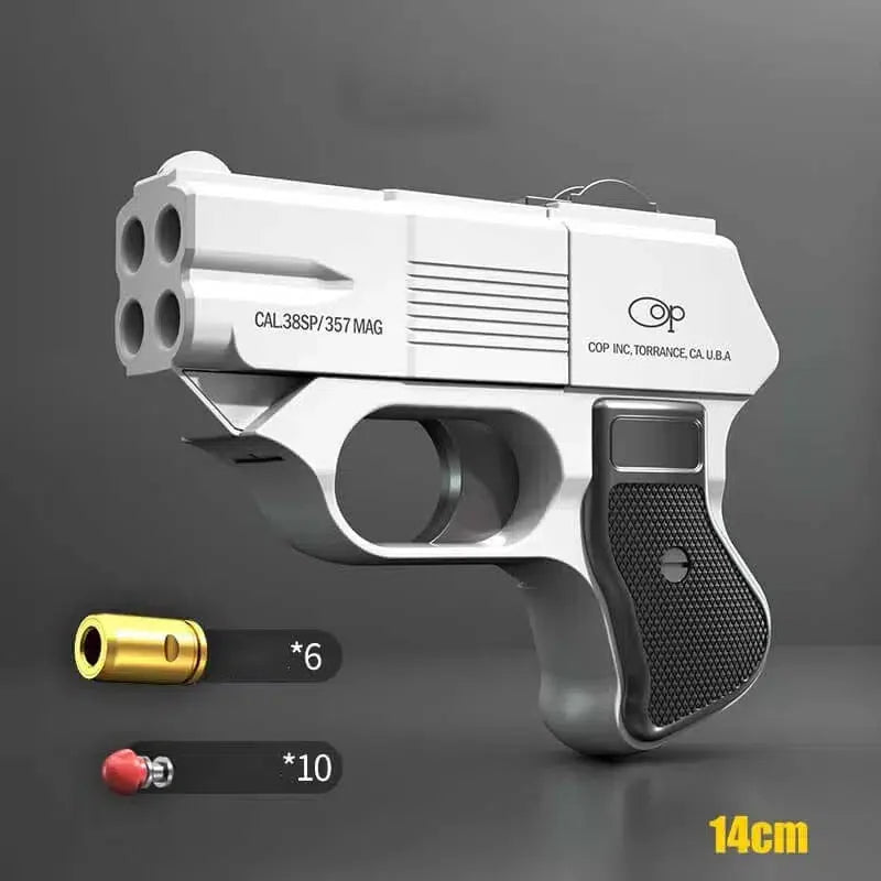 Marushin COP 357 Metal Four Barrel Derringer Toy Gun-m416gelblaster-silver-m416gelblaster