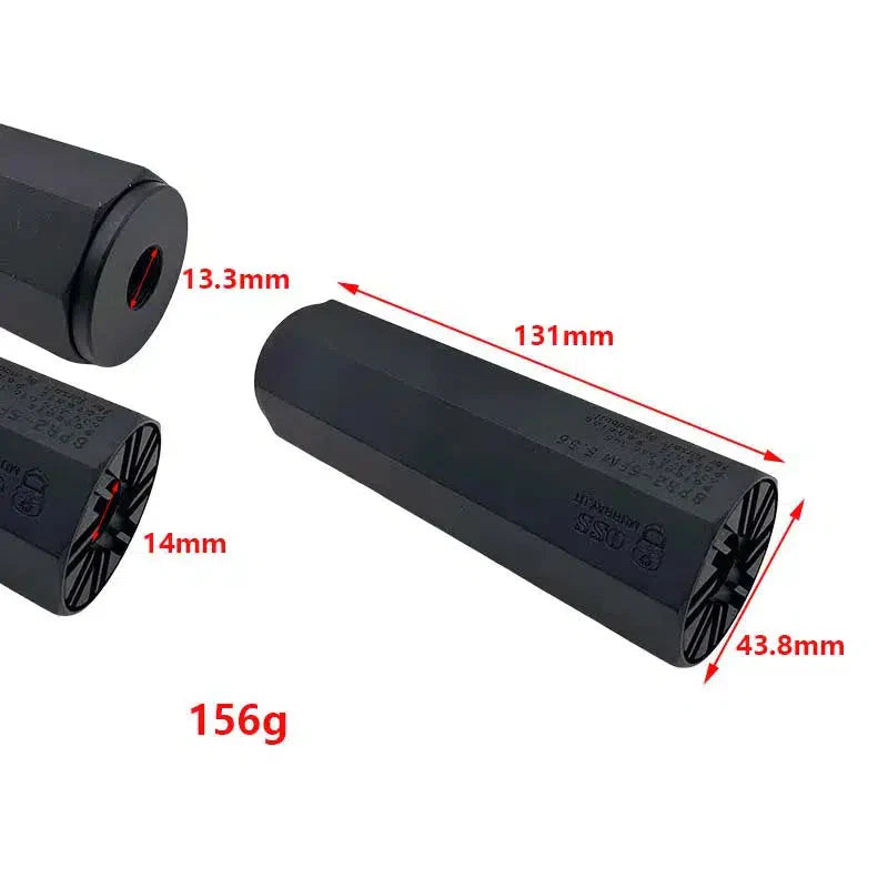 OSS BPR2 Octagonal Metal Mock Suppressor 14mm CCW-m416gelblaster-m416gelblaster