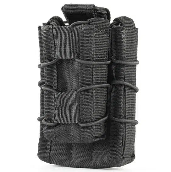 Open Top Double Decker MOLLE Tactical Mag Pouch-pouch-Biu Blaster-black-Biu Blaster