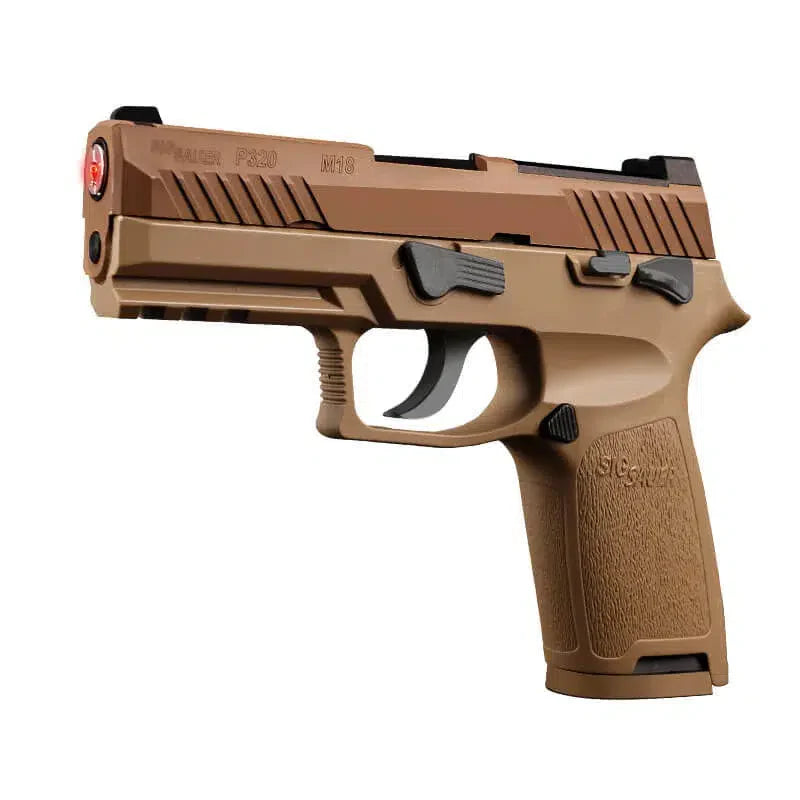 M18 P320 Laser Tag Gun Blaster with Ejecting Shells-m416 gel blaster-tan-m416gelblaster