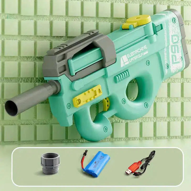 Electric Auto Hopper Fed P90 Water Gun-m416gelblaster-green-m416gelblaster