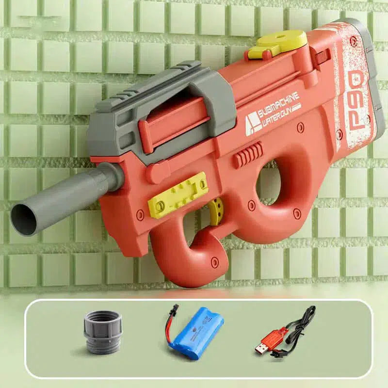 Electric Auto Hopper Fed P90 Water Gun-m416gelblaster-red-m416gelblaster