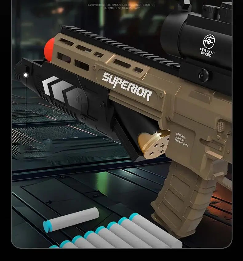 POX Manual Grenade Launcher Rifle Foam Dart Blaster-m416gelblaster-m416gelblaster