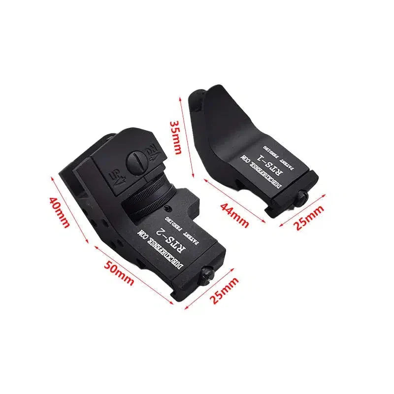 RTS Rapid Transition Sight Offset Metal Sights Front & Rear-m416gelblaster-m416gelblaster