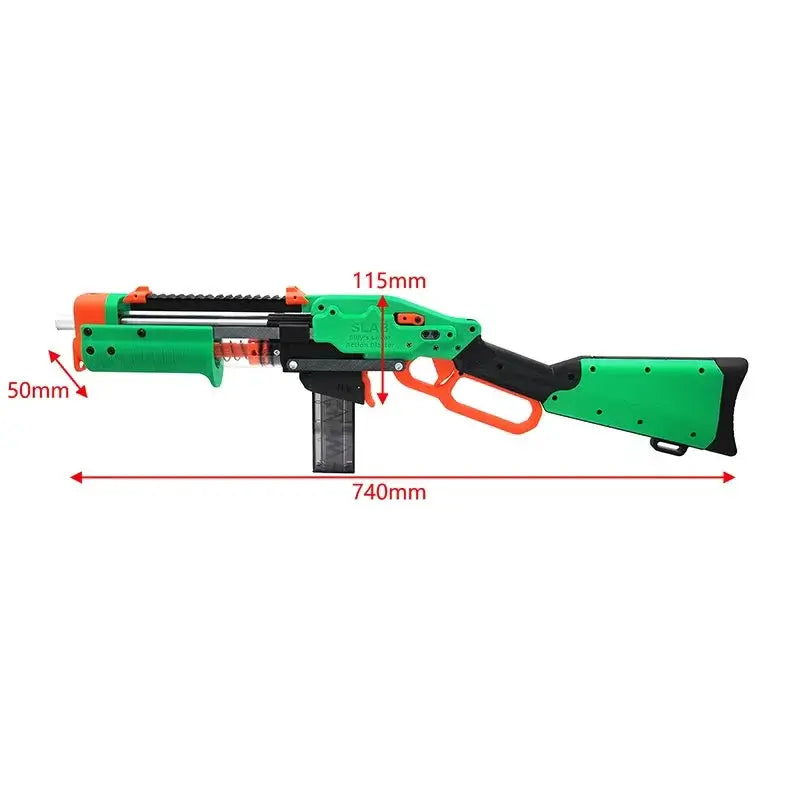 SLAB Silly's Lever Action 3D Print Nerf Blaster-m416gelblaster-m416gelblaster