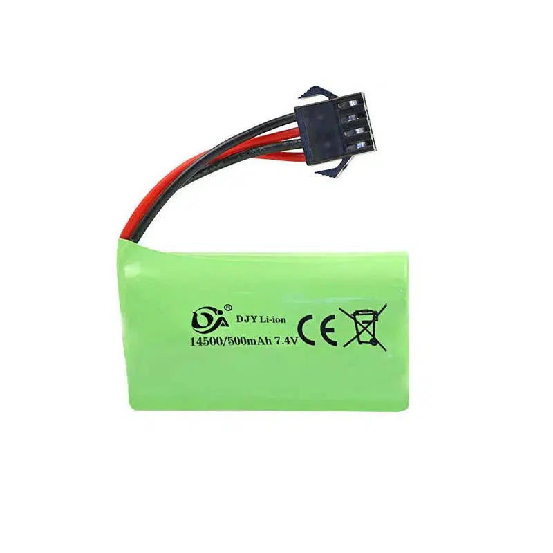 SM-4P Plug 7.4v 600mah 14500 Lipo Battery-m416gelblaster-m416gelblaster