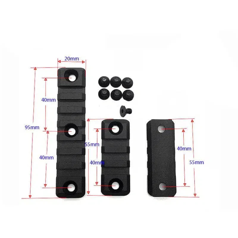 SMR 416 Handgurad Metal Rail Sections 3pcs-m416gelblaster-black-m416gelblaster