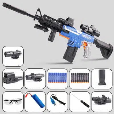 Sembylon M416 Electric Auto Foam Dart Blaster-m416gelblaster-blue-m416gelblaster