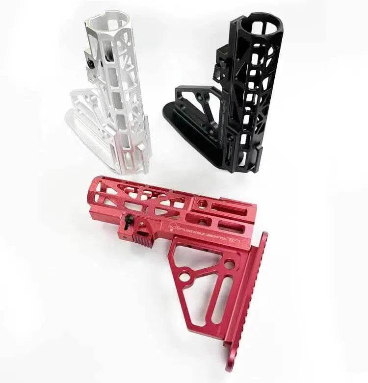 CNC Skeletonized Fusion Ultralight Carbine Butt Stock-m416gelblaster-m416gelblaster