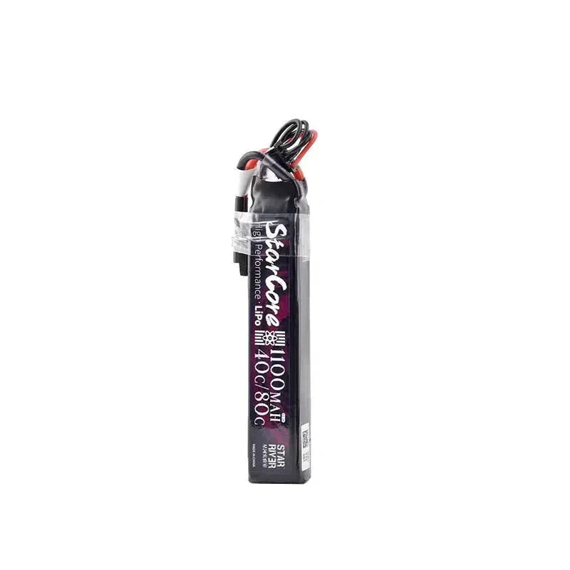 Stariver Starcore High Performance LiPo Battery 11.1v 40C XT30 Plug-m416gelblaster-1100mah-m416gelblaster