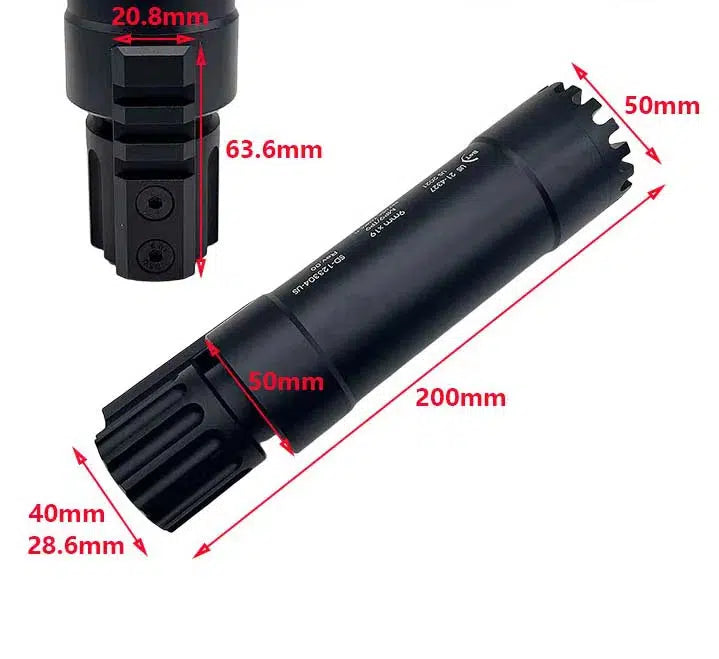 Lehui MP9 RBS QD Metal Suppressor-m416gelblaster-m416gelblaster