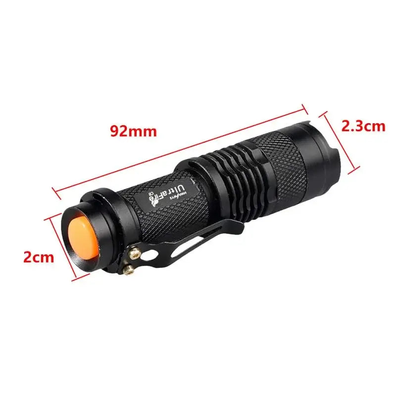 Tactical Helmet Mini Zoom LED Metal Flashlight-m416gelblaster-m416gelblaster