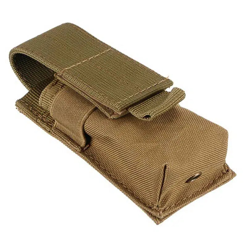 Nylon Flashlight Holster Molle Mag Pouch-pouch-Biu Blaster-khaki-Biu Blaster