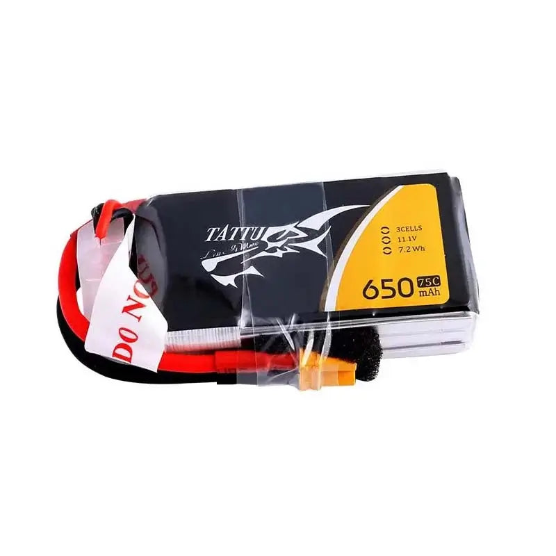 Tattu 3S 4S Rechargeable XT30 Lipo Battery 650mAh 75C-P320GelBlaster-11.1v-P320GelBlaster