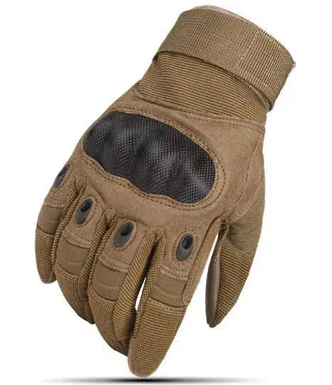 B8 Touch Screen Anti-Skid Hard Knuckle Full Finger Tactical Gloves-clothing-Biu Blaster-tan-M-Biu Blaster