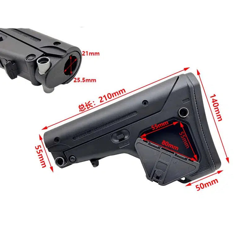 UBR Gen2 Collapsible AR15/AR10 6-Position Stock w/ Buffer Tube-m416gelblaster-m416gelblaster