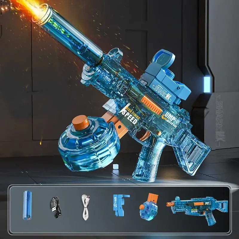 UMP45 Transparent Electric Water Gun Shoot with Light-m416gelblaster-m416gelblaster