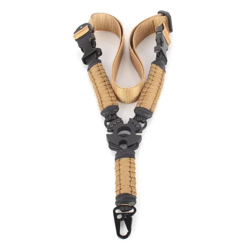 Mutlifunctional US Army Adjustable Paracord Single Point Sling-m416gelblaster-tan-m416gelblaster