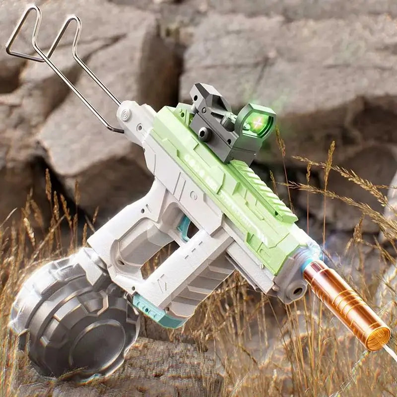 Uzi Electric Burst Fire Automatic Blowback Water Gun-m416gelblaster-green-m416gelblaster