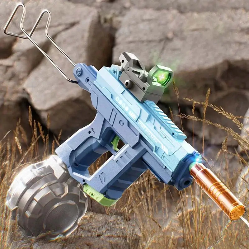 Uzi Electric Burst Fire Automatic Blowback Water Gun-m416gelblaster-blue-m416gelblaster