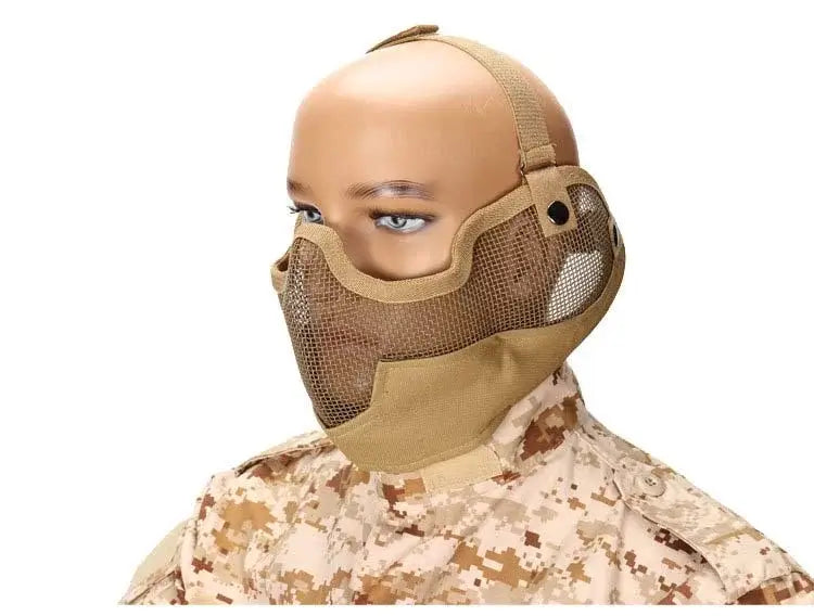 V2 Tactical Mask with Ear Protection-玩具/游戏-m416gelblaster-tan-P320GelBlaster