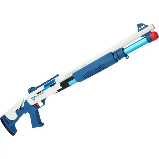 UDL XM1014 Manual Pump Nerf Shotgun Shell Eject Blaster-m416gelblaster-blue white-m416gelblaster