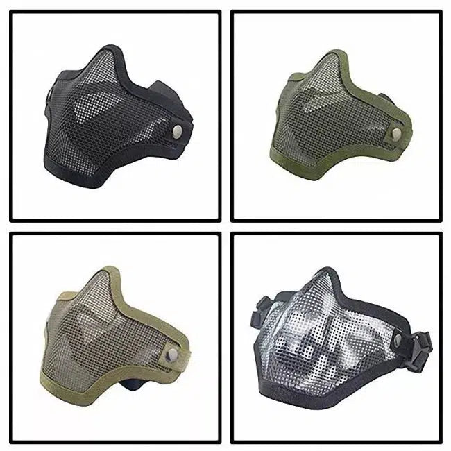 Skirmish Equipment Strike Steel Half Face Tactical Mask-玩具/游戏-Biu Blaster-Biu Blaster