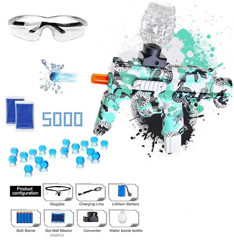 Electric Hopper-Fed MP7 Water Bead Toy Gun Shoot Gel Balls-m416gelblaster-m416gelblaster