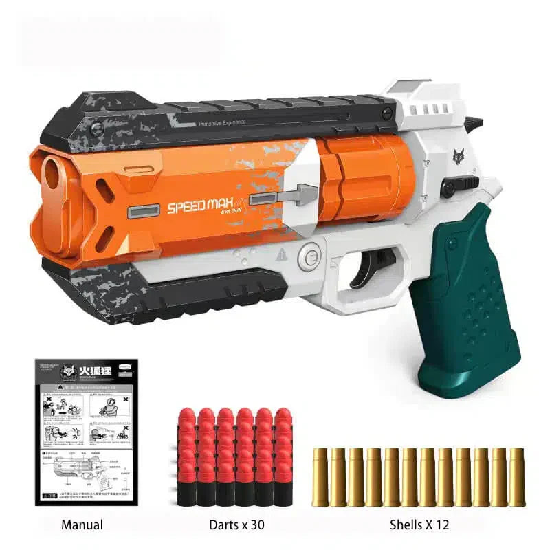 Fire Fox Wingman Revolver Soft Bullet Dart Blaster-m416gelblaster-green-m416gelblaster