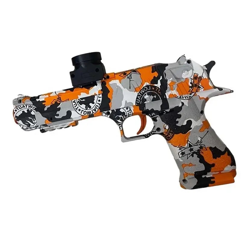 Electric Desert Eagle Water Bomb Gel Ball Blaster-m416gelblaster-orange graffiti-P320GelBlaster