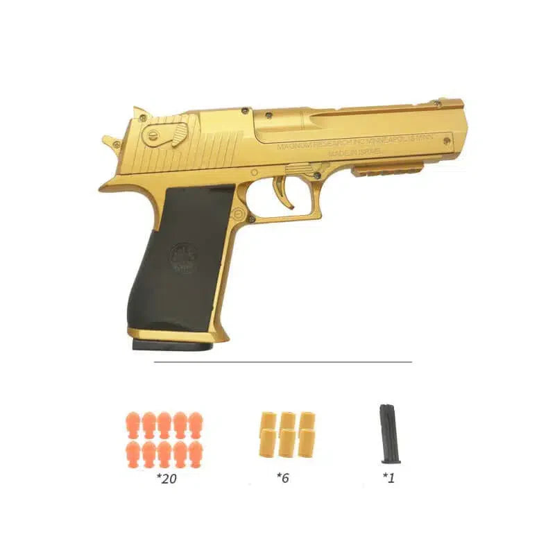 Desert Eagle Shell Ejecting Dart Blaster Semi-Automatic-foam blaster-m416 gel blaster-gold-m416gelblaster