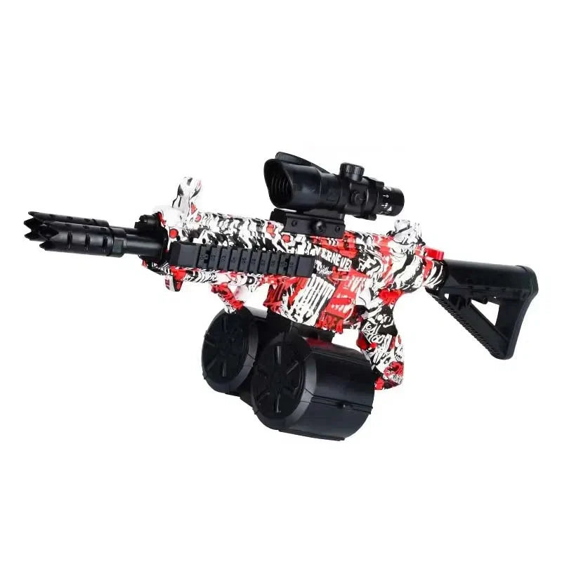 Electric Double Barrel Drum Mag M4 Gel Blaster Gun-m416gelblaster-m416gelblaster