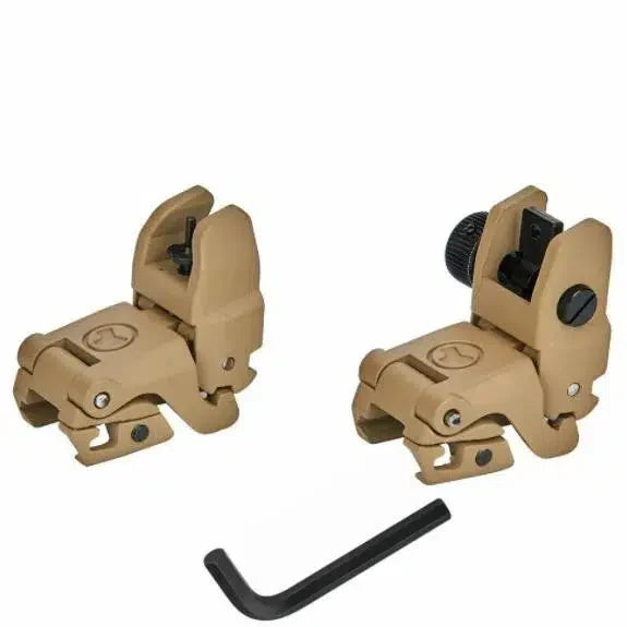 MBUS Metal Flip Up Sights-m416gelblaster-tan-m416gelblaster